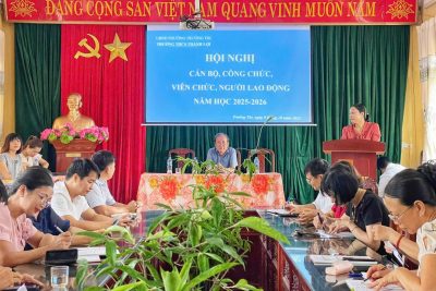 Trường THCS Thành Lợi tổ chức Hội nghị cán bộ, công chức, viên chức và người lao động năm học 2025 – 2026
